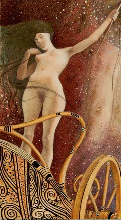 The Chariot - Klimt Tarot - Tarot Deck by A. A. Atanassov