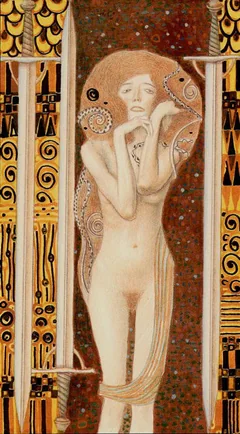Three of Swords - Klimt Tarot - Tarot Deck by A. A. Atanassov