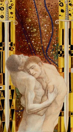 Two of Swords - Klimt Tarot - Tarot Deck by A. A. Atanassov