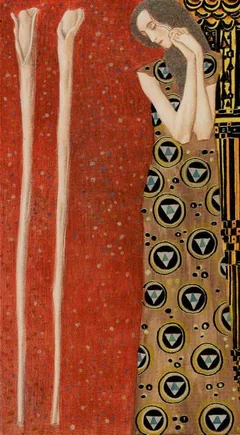 Two of Wands - Klimt Tarot - Tarot Deck by A. A. Atanassov