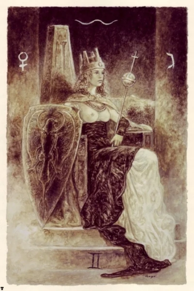 The Empress from The Labyrinth Tarot by Luis Royo