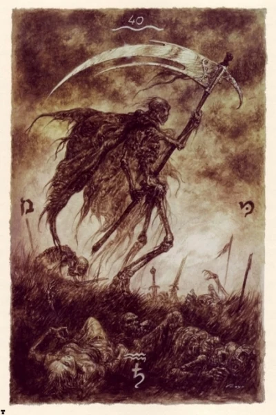 Death from The Labyrinth Tarot by Luis Royo