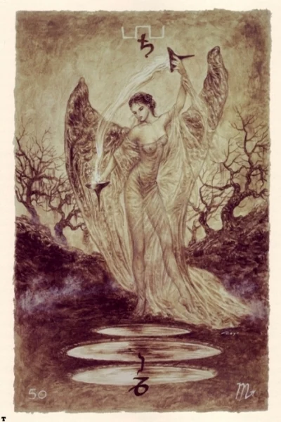 Temperance from The Labyrinth Tarot by Luis Royo