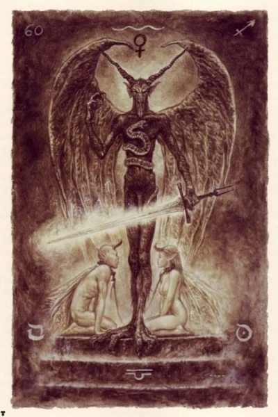 The Devil from The Labyrinth Tarot by Luis Royo