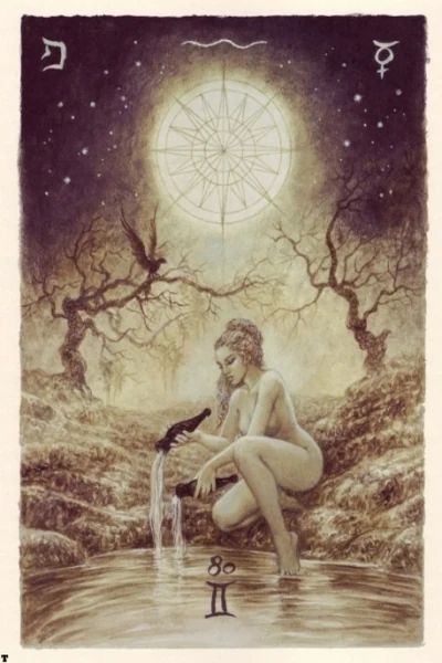 The Star from The Labyrinth Tarot by Luis Royo