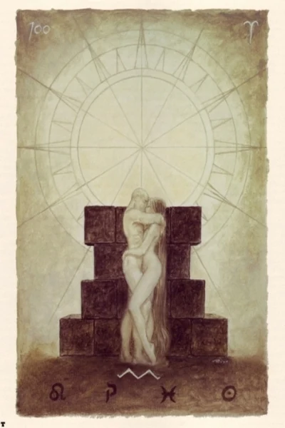 The Sun from The Labyrinth Tarot by Luis Royo