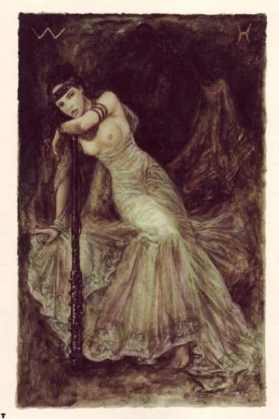 Page of Wands from The Labyrinth Tarot by Luis Royo