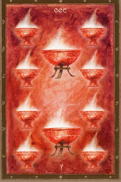 10 of Cups from The Labyrinth Tarot by Luis Royo