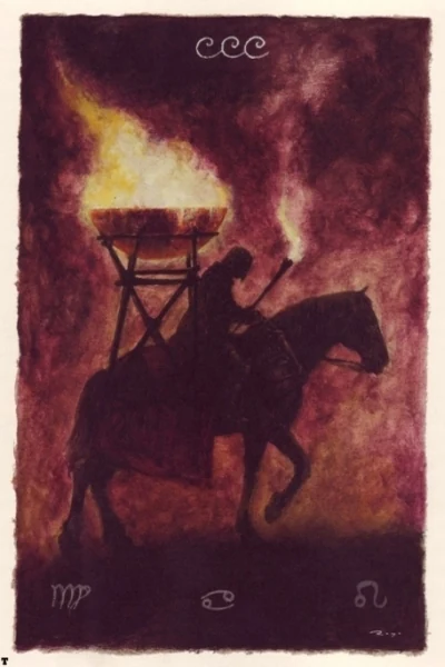 Knight of Cups from The Labyrinth Tarot by Luis Royo