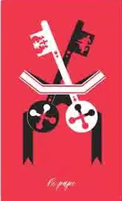 The Hierophant card from the Le Tarot Tricolore deck