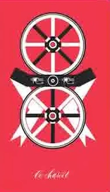 The Chariot card from the Le Tarot Tricolore deck