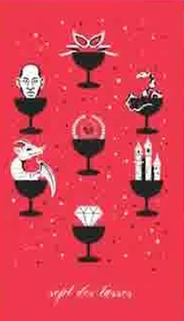 Seven of Cups card from the Le Tarot Tricolore deck