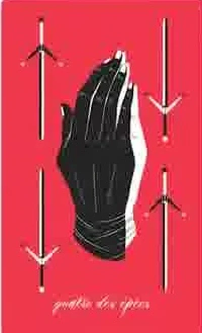 Four of Swords card from the Le Tarot Tricolore deck