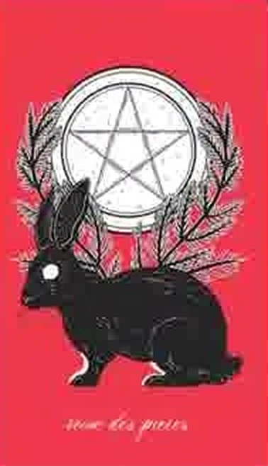 Queen of Pentacles card from the Le Tarot Tricolore deck