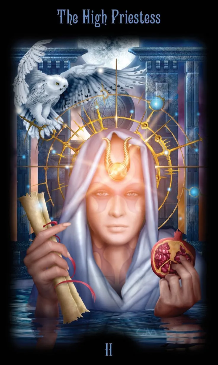 Legacy of The Divine Tarot Review 3 The High Priestess card from the Legacy of the Divine Tarot deck