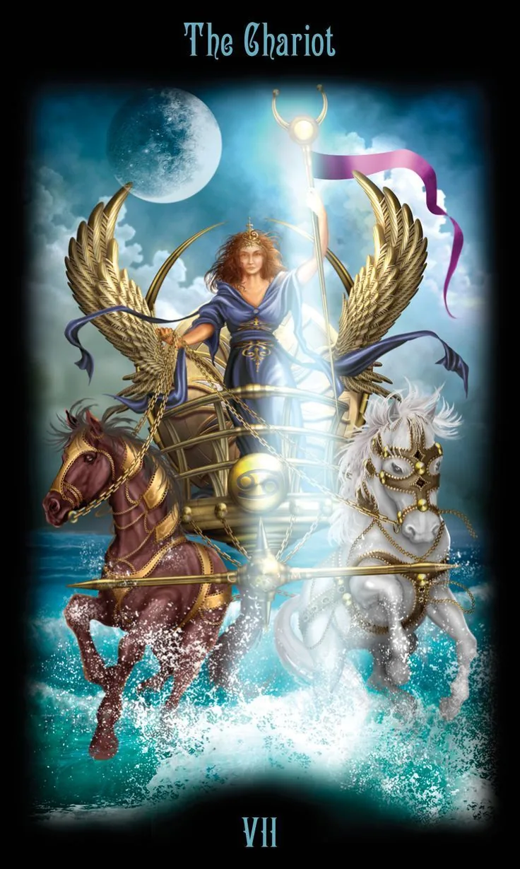 Legacy of The Divine Tarot Review 11 The Chariot card from the Legacy of the Divine Tarot deck