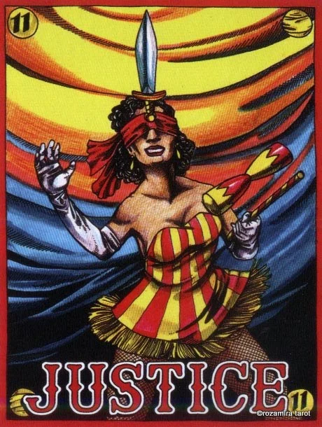 LeGrande Circus Sideshow Tarot Justice card image
