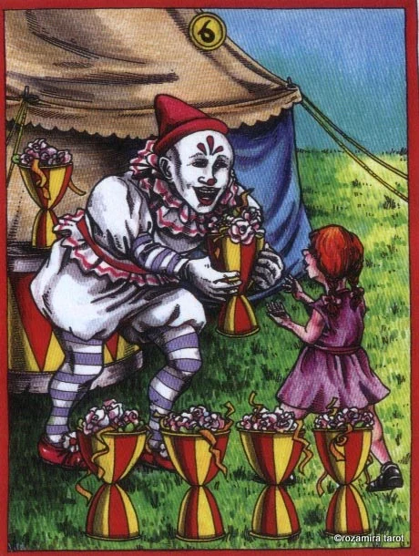 LeGrande Circus Sideshow Tarot Six of Cups card image