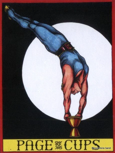 LeGrande Circus Sideshow Tarot Page of Cups card image