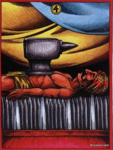 LeGrande Circus Sideshow Tarot Four of Swords card image