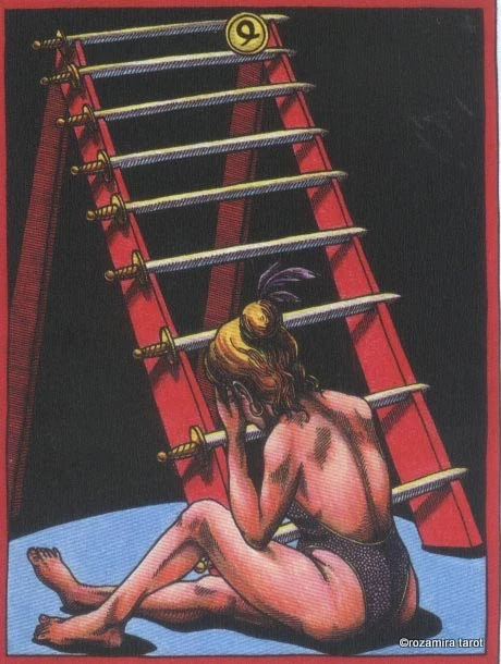 LeGrande Circus Sideshow Tarot Nine of Swords card image