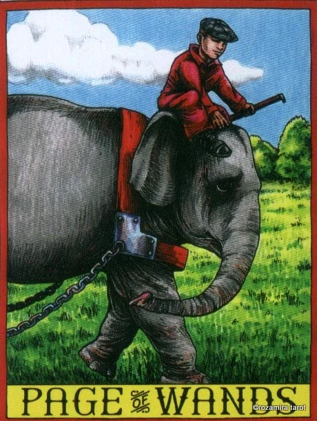 LeGrande Circus Sideshow Tarot Page of Wands card image