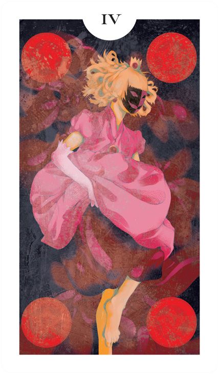Four of Pentacles - Light Grey Tarot - Lindsay Nohl