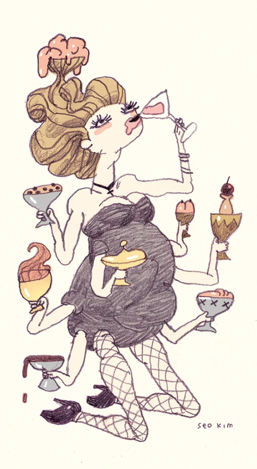 Nine of Cups - Light Grey Tarot - Lindsay Nohl