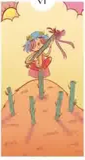 Six of Wands - Light Grey Tarot - Lindsay Nohl