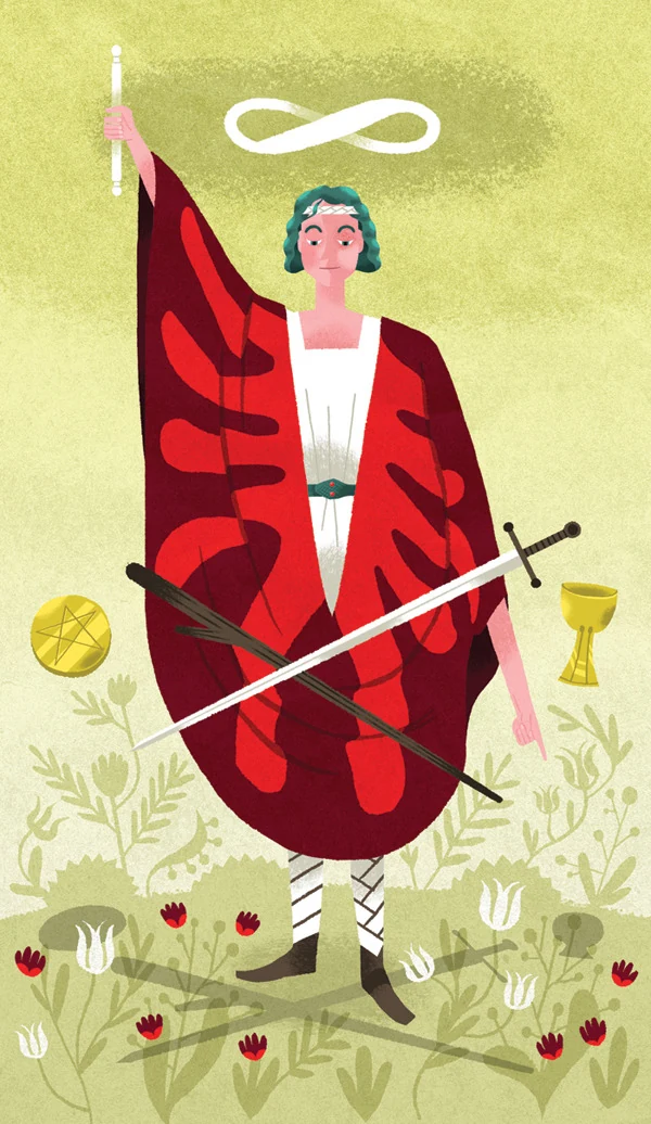 The Magician - Light Grey Tarot - Lindsay Nohl