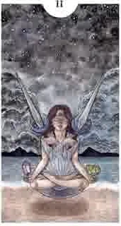 Two of Swords - Light Grey Tarot - Lindsay Nohl