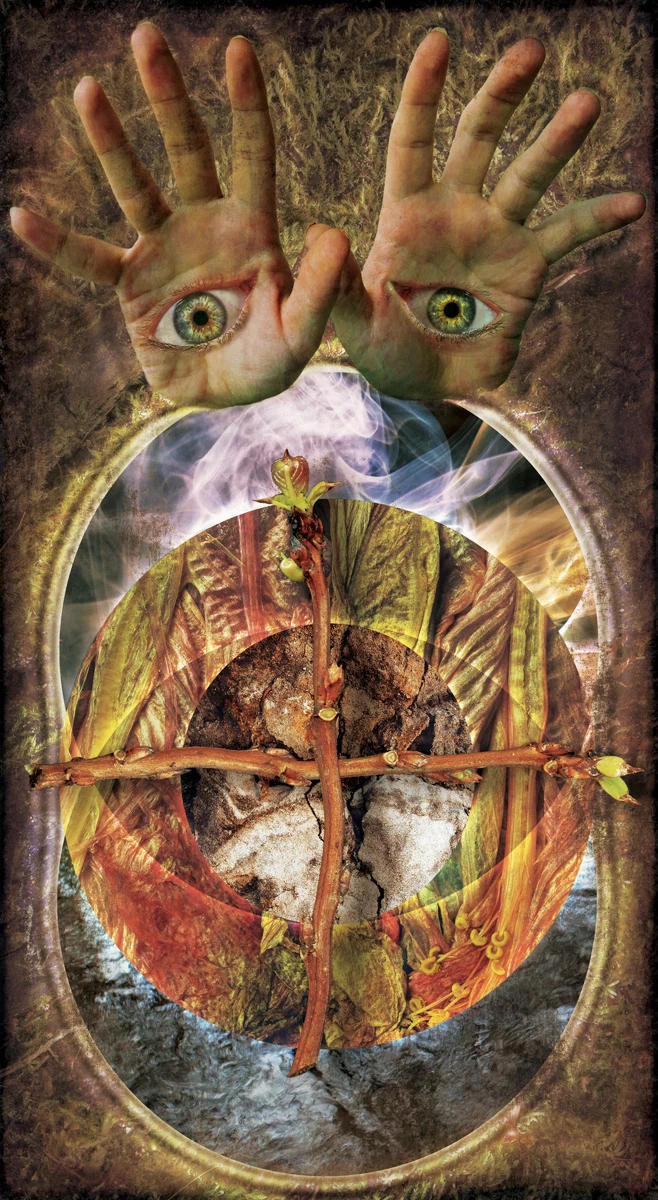 Two of Wands - Light Grey Tarot - Lindsay Nohl
