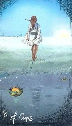 8 of Cups card from the Light Seers Tarot deck