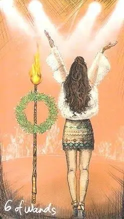 The Light Seers Tarot Review 8 6 of Wands card from the Light Seers Tarot deck