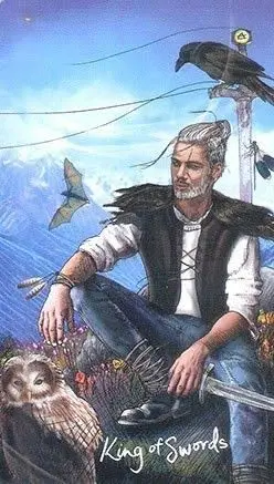 King of Swords card from the Light Seers Tarot deck