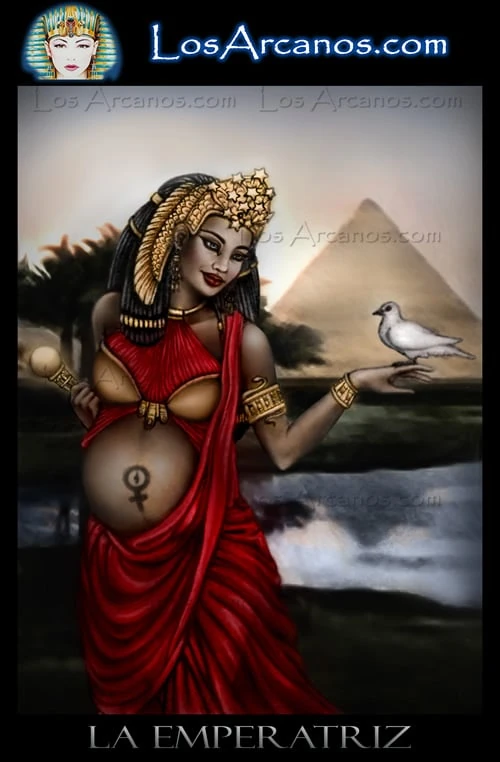 The Empress (La Emperatriz) card from the Los Arcanos Tarot deck