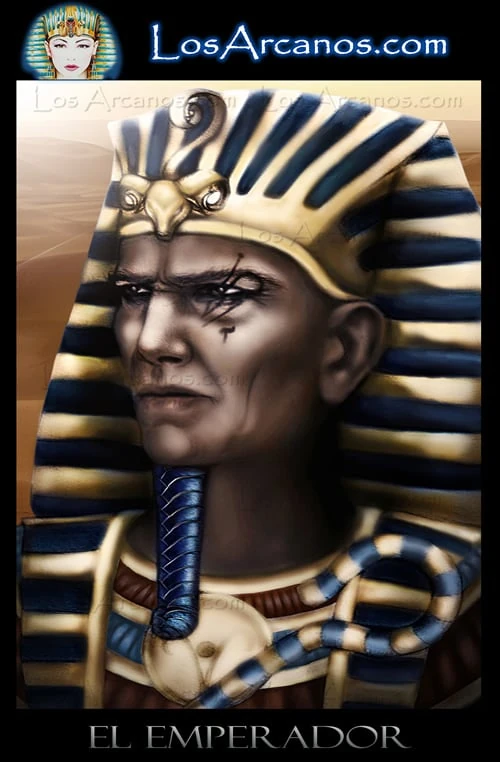 The Emperor (El Emperador) card from the Los Arcanos Tarot deck