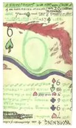 Sweetheart / Six of Spades card from the Lost Envoy Tarot deck