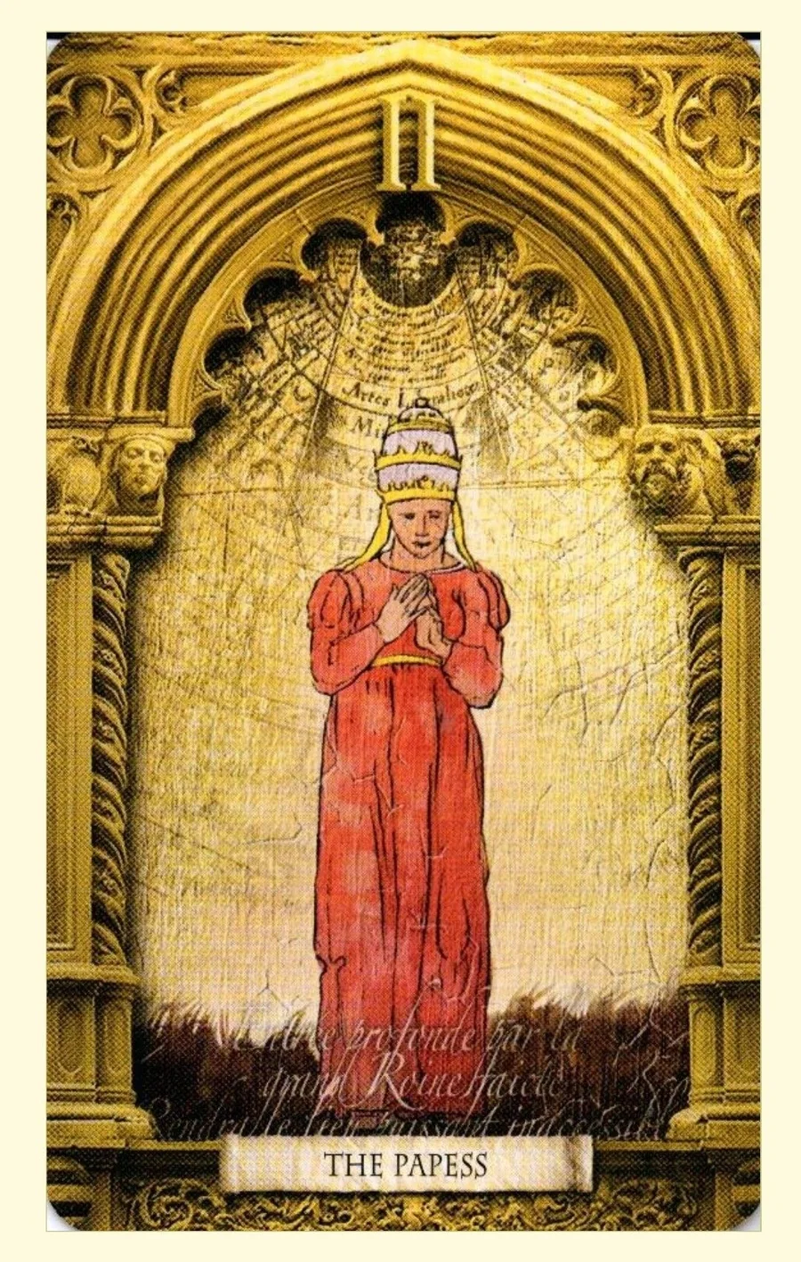 Lost Tarot of Nostradamus Tarot Review 7 The Papess card from The Lost Tarot of Nostradamus