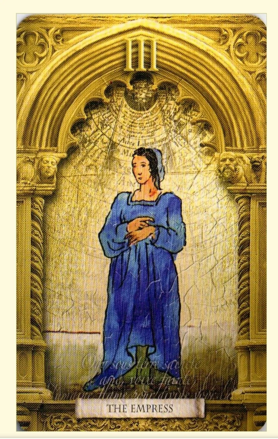 The Empress card from the Lost Tarot of Nostradamus deck