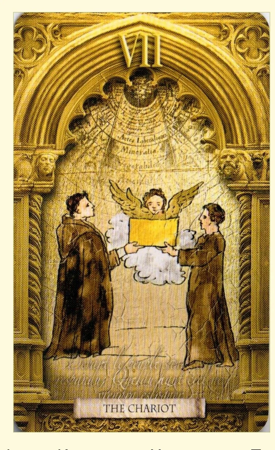 The Chariot card from the Lost Tarot of Nostradamus deck