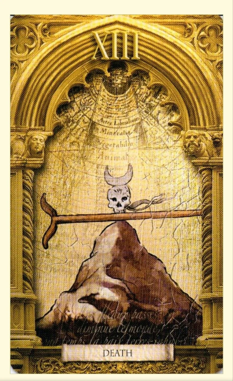 Death card from the Lost Tarot of Nostradamus deck