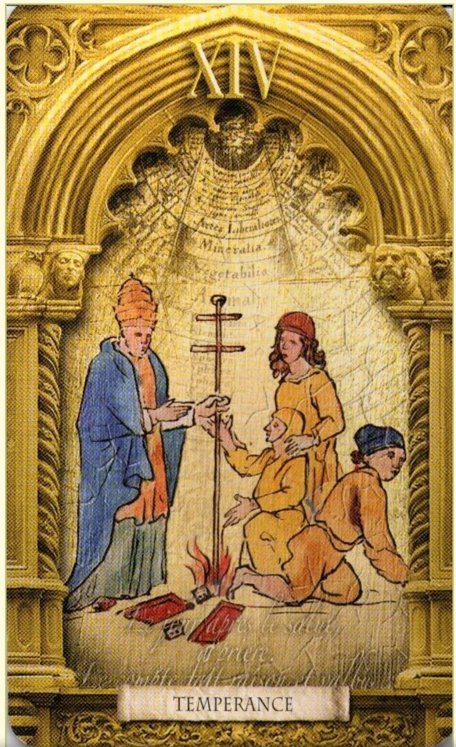 Temperance card from the Lost Tarot of Nostradamus deck