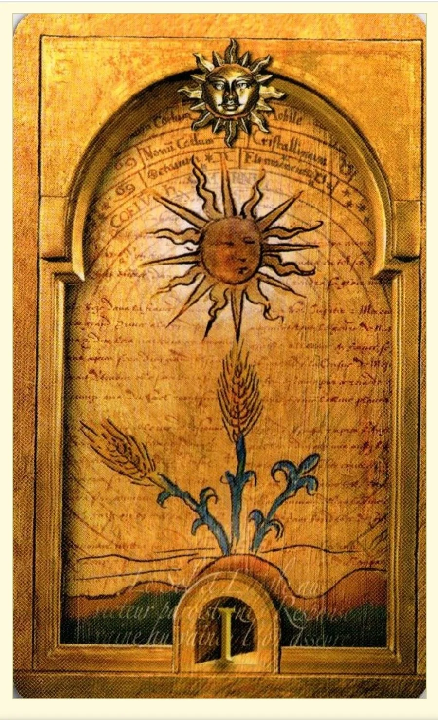 Lost Tarot of Nostradamus Tarot Review 2 One of Suns card from The Lost Tarot of Nostradamus