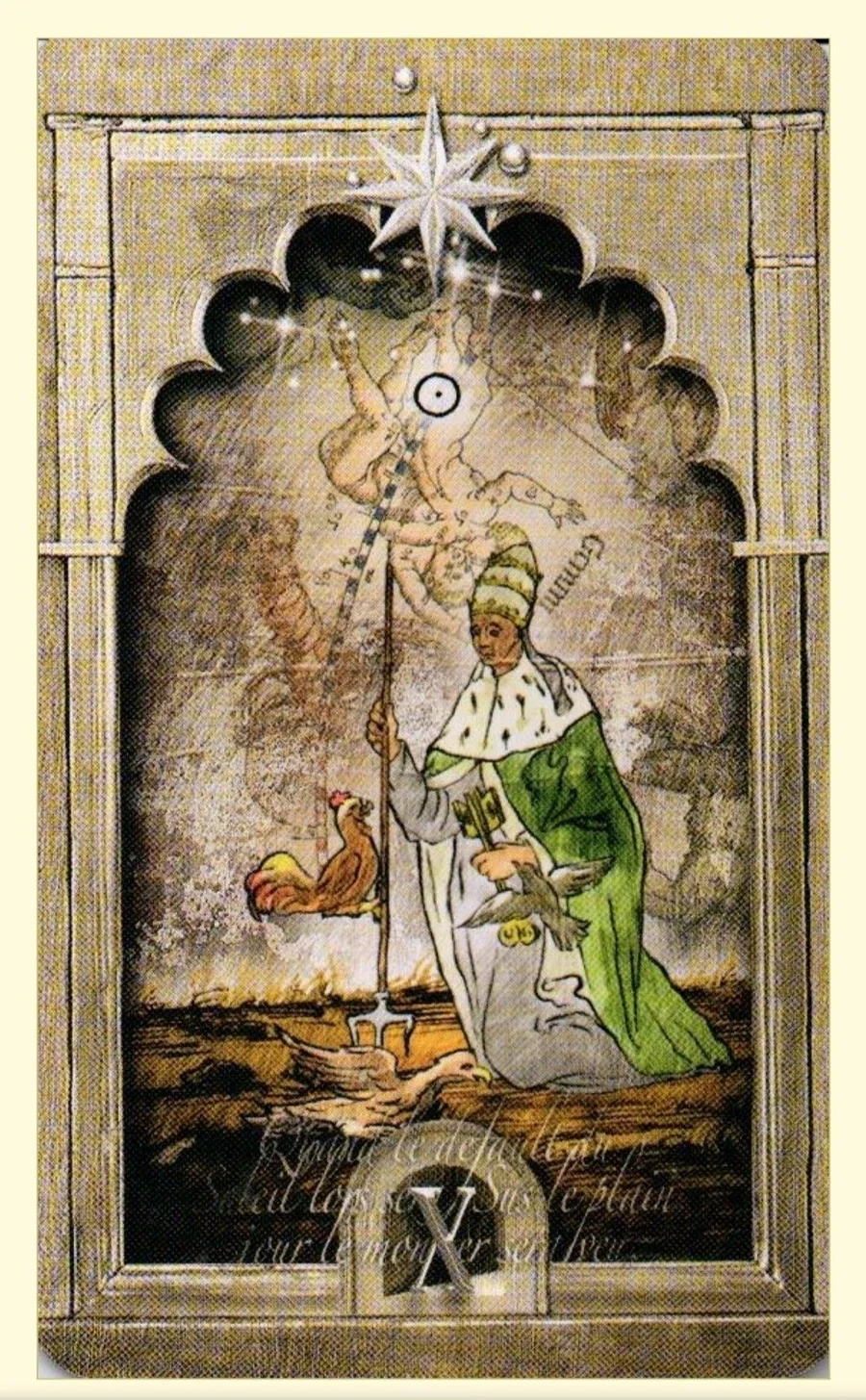 Ten of Stars card from the Lost Tarot of Nostradamus deck