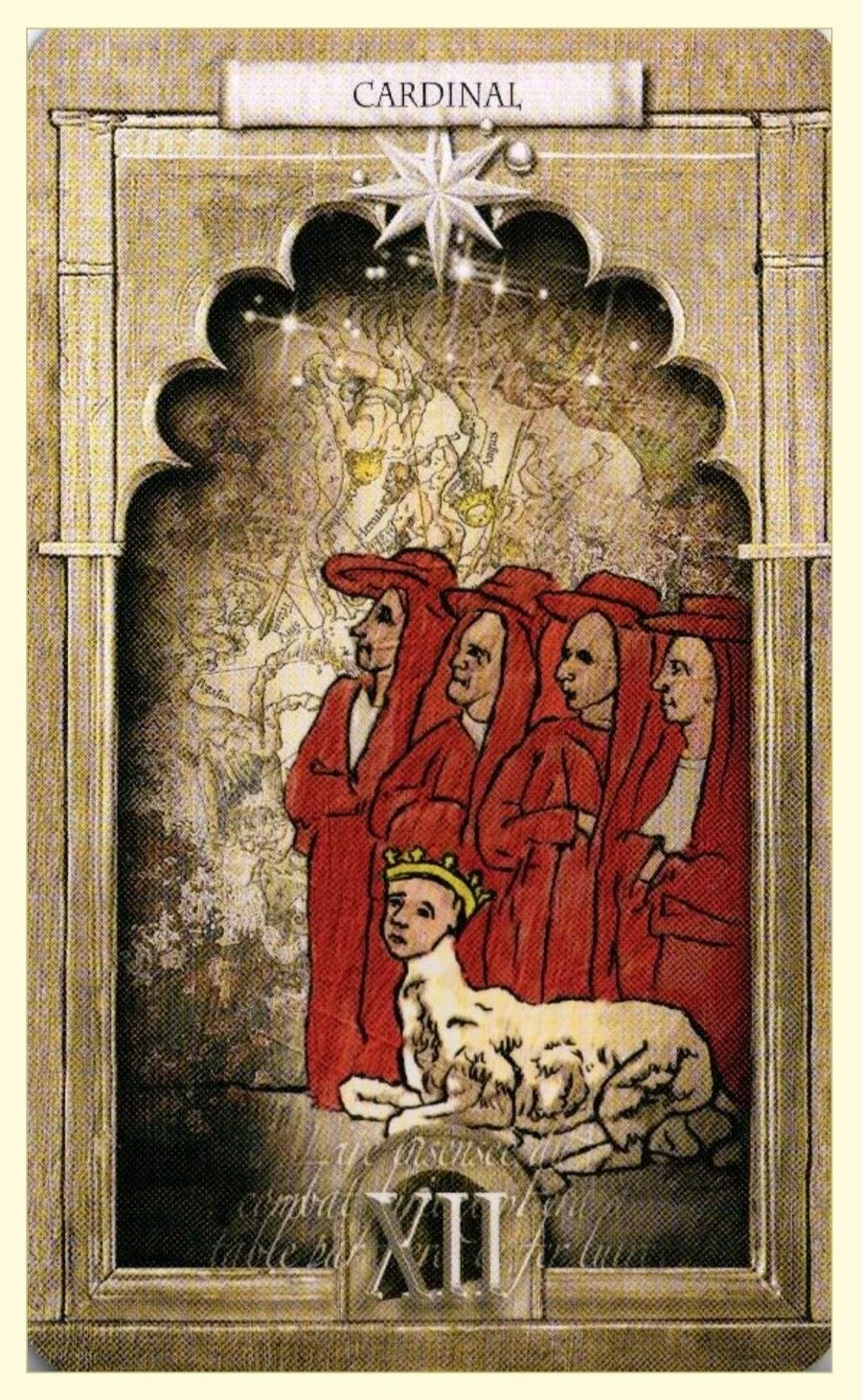 Cardinal of Stars card from the Lost Tarot of Nostradamus deck