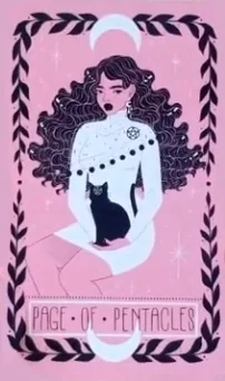 Page of Pentacles - Lovely Omens Tarot - Tarot Deck by Keely Parks