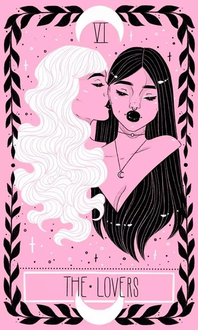 The Lovers - Lovely Omens Tarot - Tarot Deck by Keely Parks