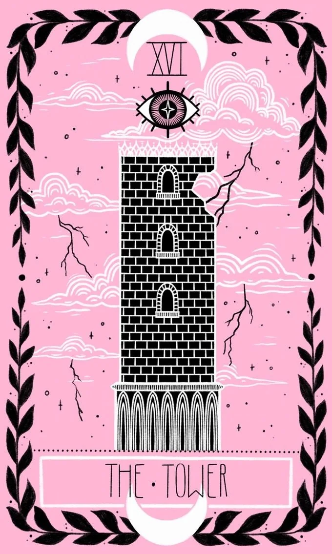 The Tower - Lovely Omens Tarot - Tarot Deck by Keely Parks