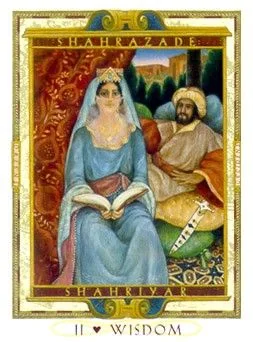 The Lover’s Path Tarot Review 1 Wisdom II card from The Lover’s Path Tarot deck
